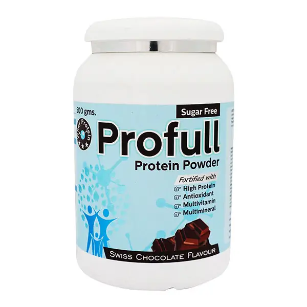 Profull Protein with Multivitamins & Multiminerals | Flavour Powder Swiss Chocolate Sugar Free
